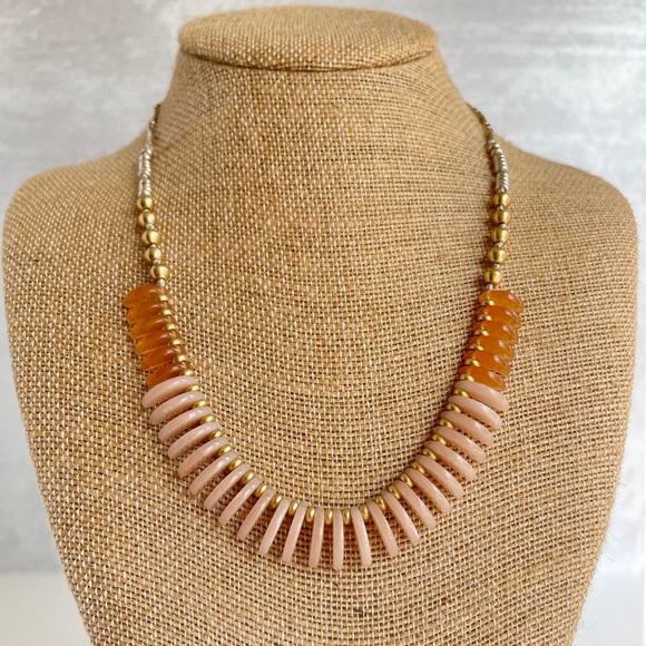 Stella & Dot Mixed Metal and Colored Stones Necklace - Picture 1 of 9